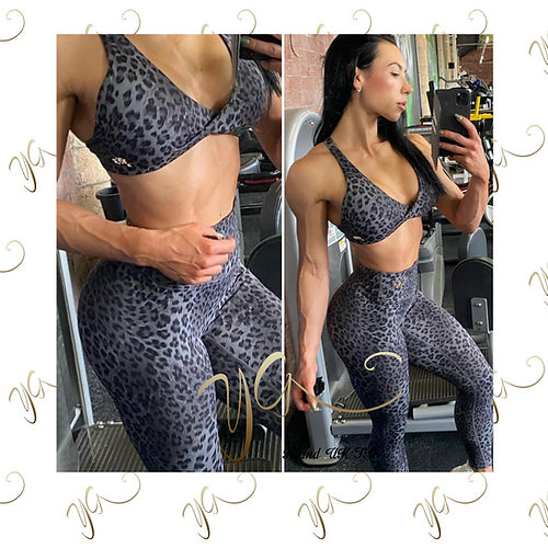 Leopard twist top legging set (scrunchbum)4