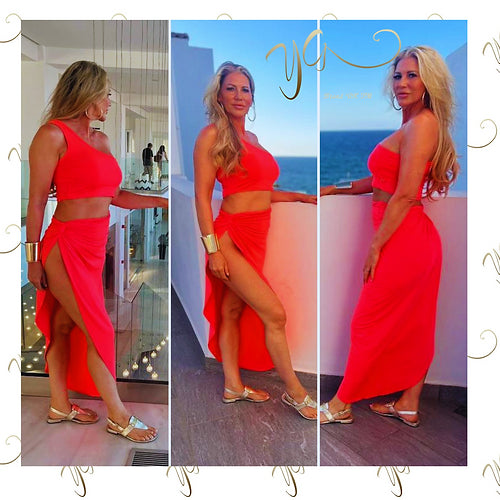 NEON MAXI SKIRT SET1