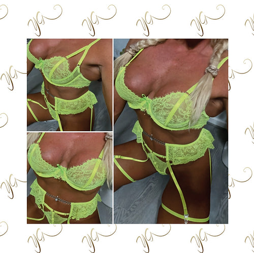 Neon lingerie set