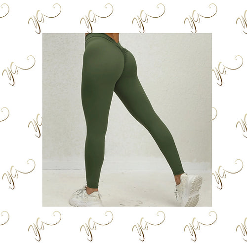 V scrunch bottom leggings1