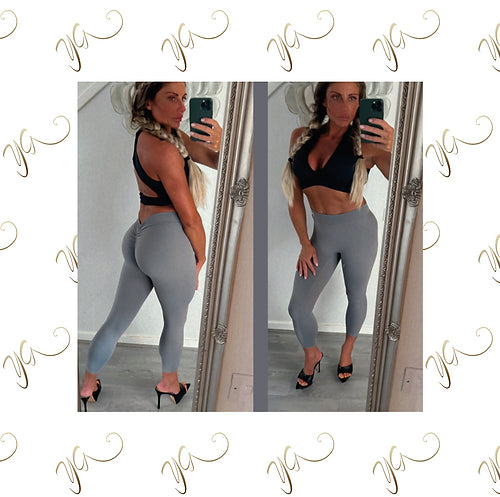 V scrunch bottom leggings3