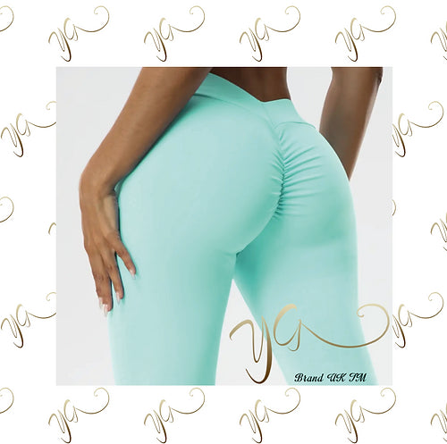 V scrunch bottom leggings68