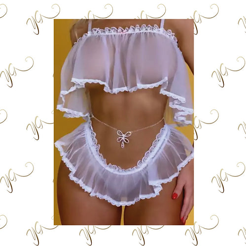 White baby doll set