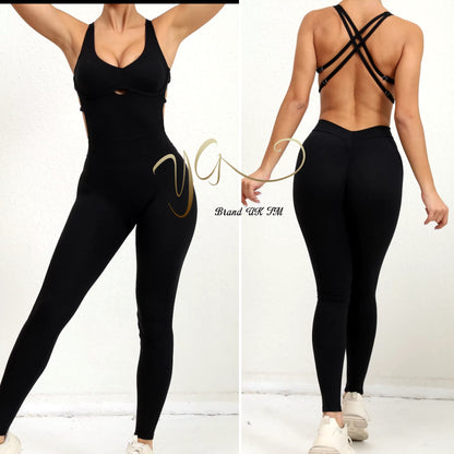 Bella Full Length One Piece Gym Suit4