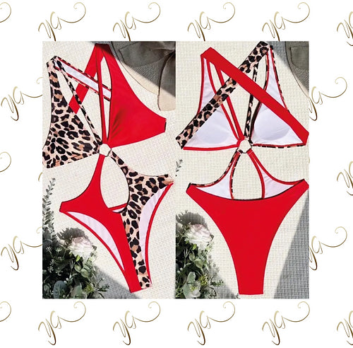 Red leopard body / swimsuit